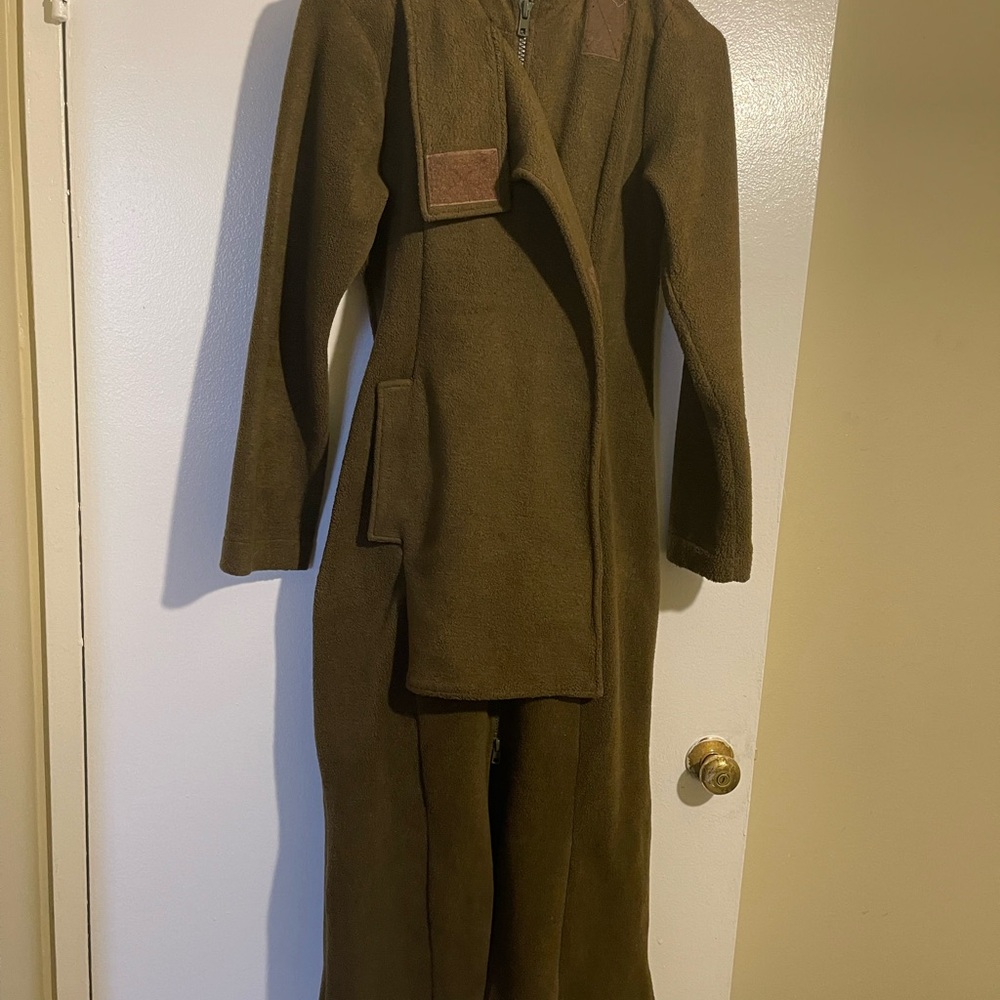 Like New Beautiful Classic Green Fleece Coat XS